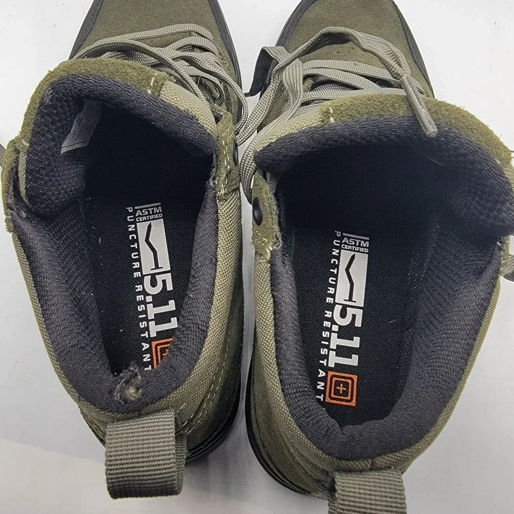 5.11 Tactical Norris Sneaker Puncture Resistance Shoes Vibram Ranger Green M8.5